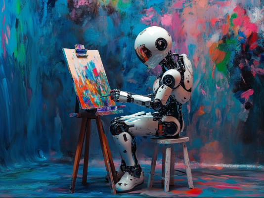 我，机器人艺术家，一幅画卖 700 万